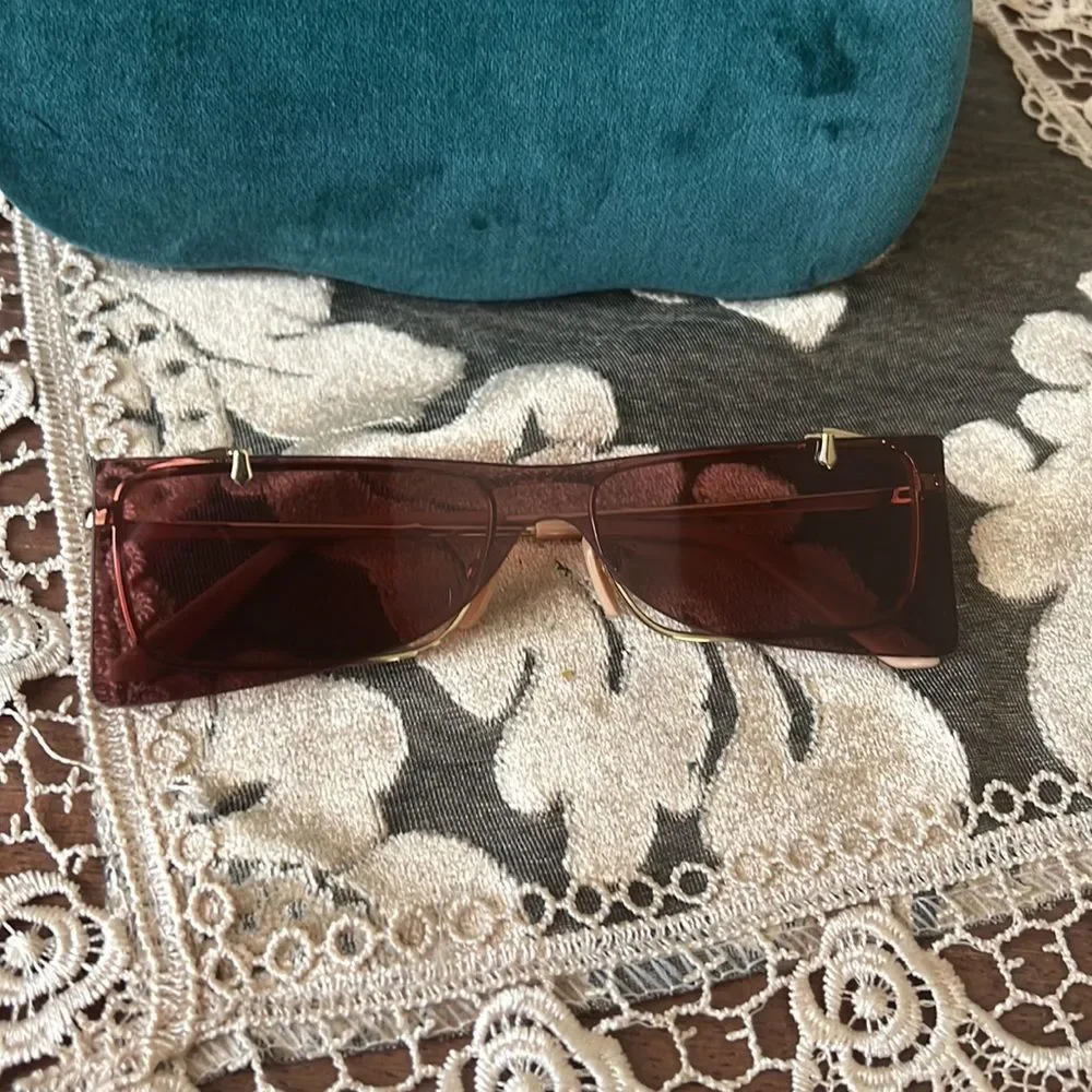 Gucci 58MM rectangular sunglasses